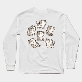 Six Impudent cats Long Sleeve T-Shirt